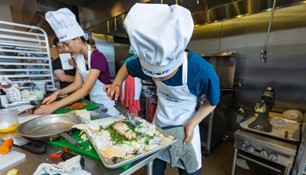 Andrew cooking in the 2024 Cook-Off