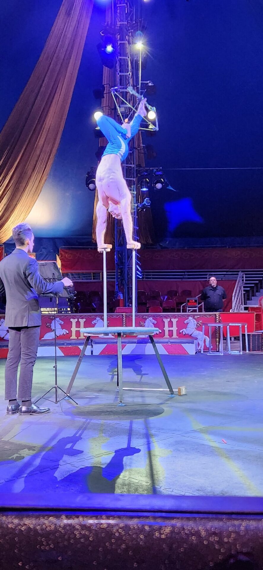 Acrobats in the circus