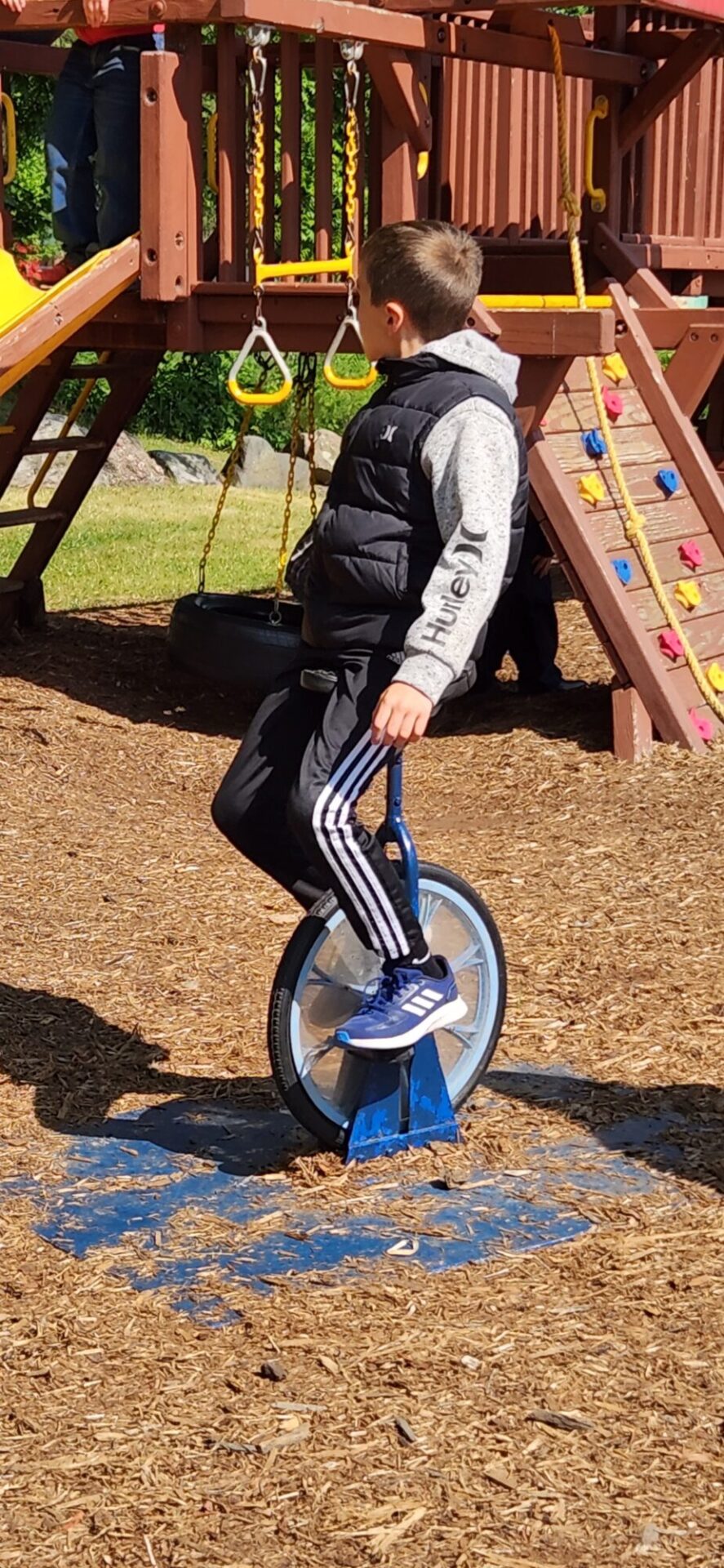 boy playing in the park