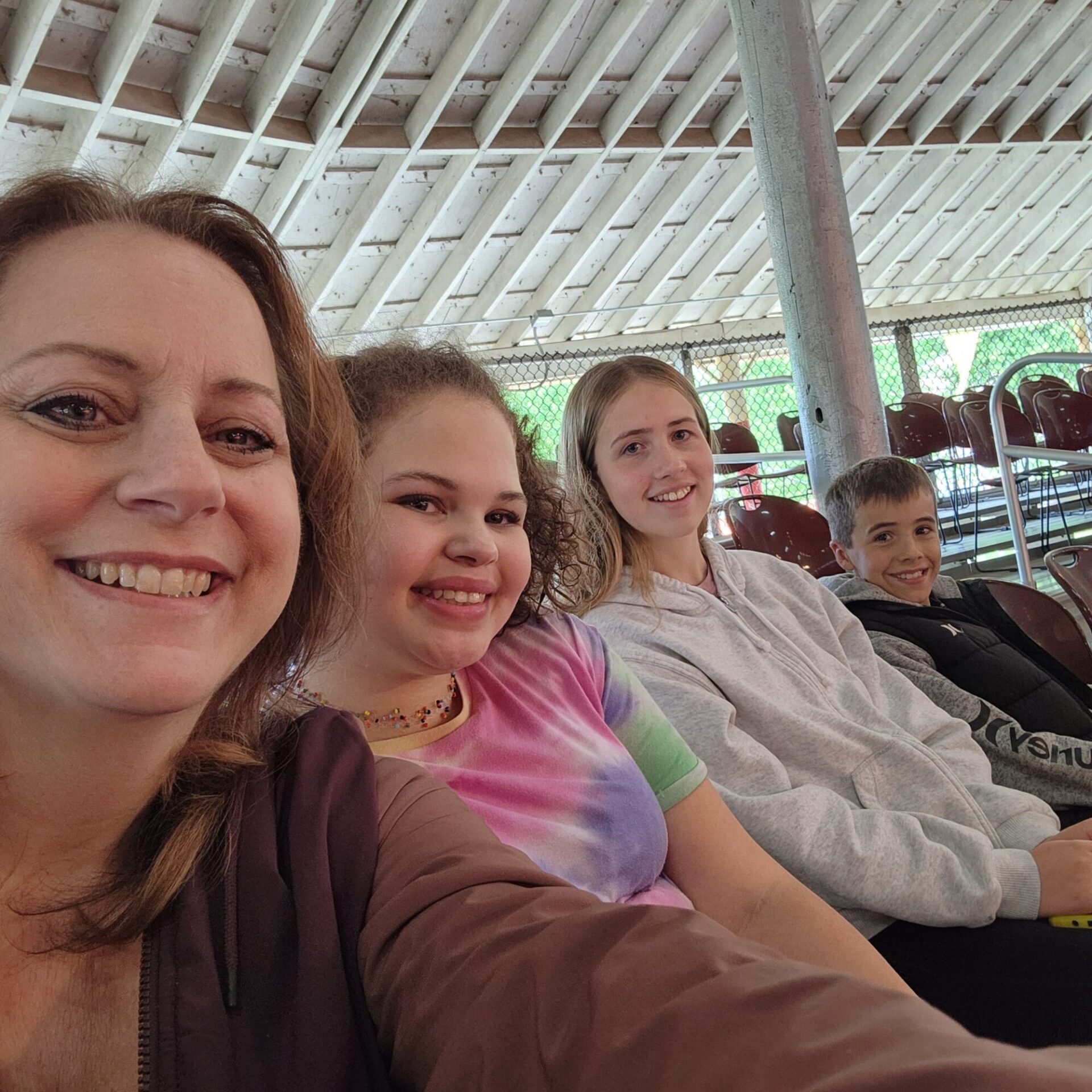 students and teacher in the circus museum