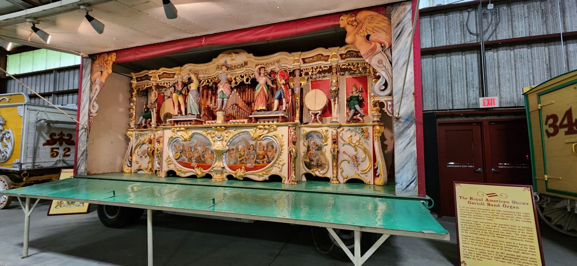 circus float with different figures