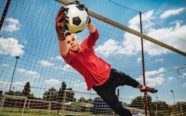 soccer player in the field