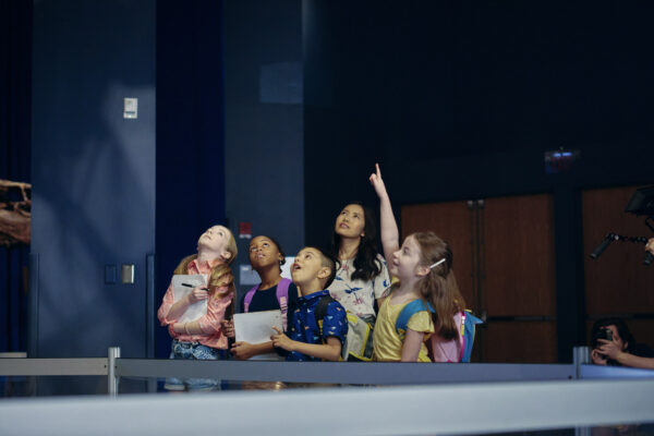 Group of kids on a field trip